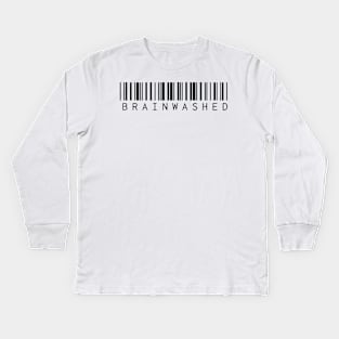 BRAINWASHED Barcode Kids Long Sleeve T-Shirt